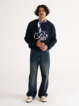 PROHIBITED | Pullover BLOOM | dunkelblau